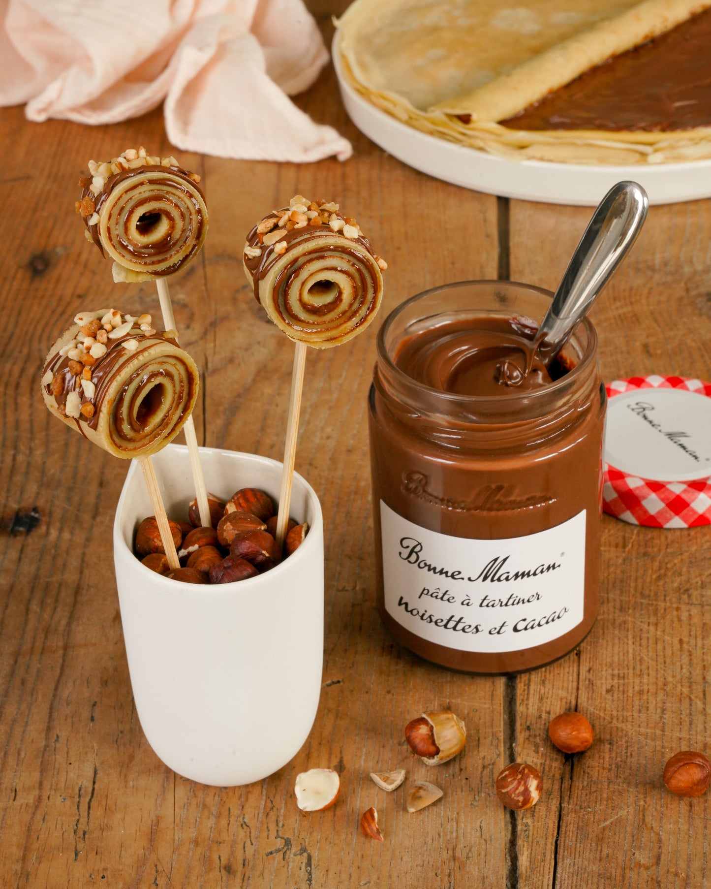 Bonne Maman Hazelnut Chocolate Spread with Cocoa, No Palm Oil , 20% Hazelnut, 580g