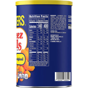 Planters Cheez Balls Cheese Flavored Snacks, Original, Canister 2.75 Oz