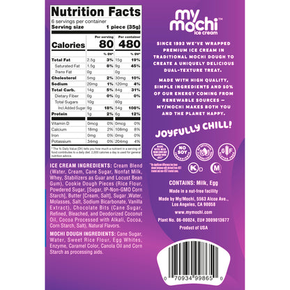 My/Mochi Ice Cream Cookie Dough. 6pc, 210g (Frozen)