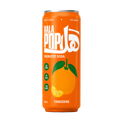 HALAPOP Probiotic Soda Tangerine Pack of 4 - (250mlx4)