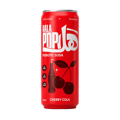 HALAPOP Probiotic Soda Cherry Cola Pack of 4 - (250mlx4)