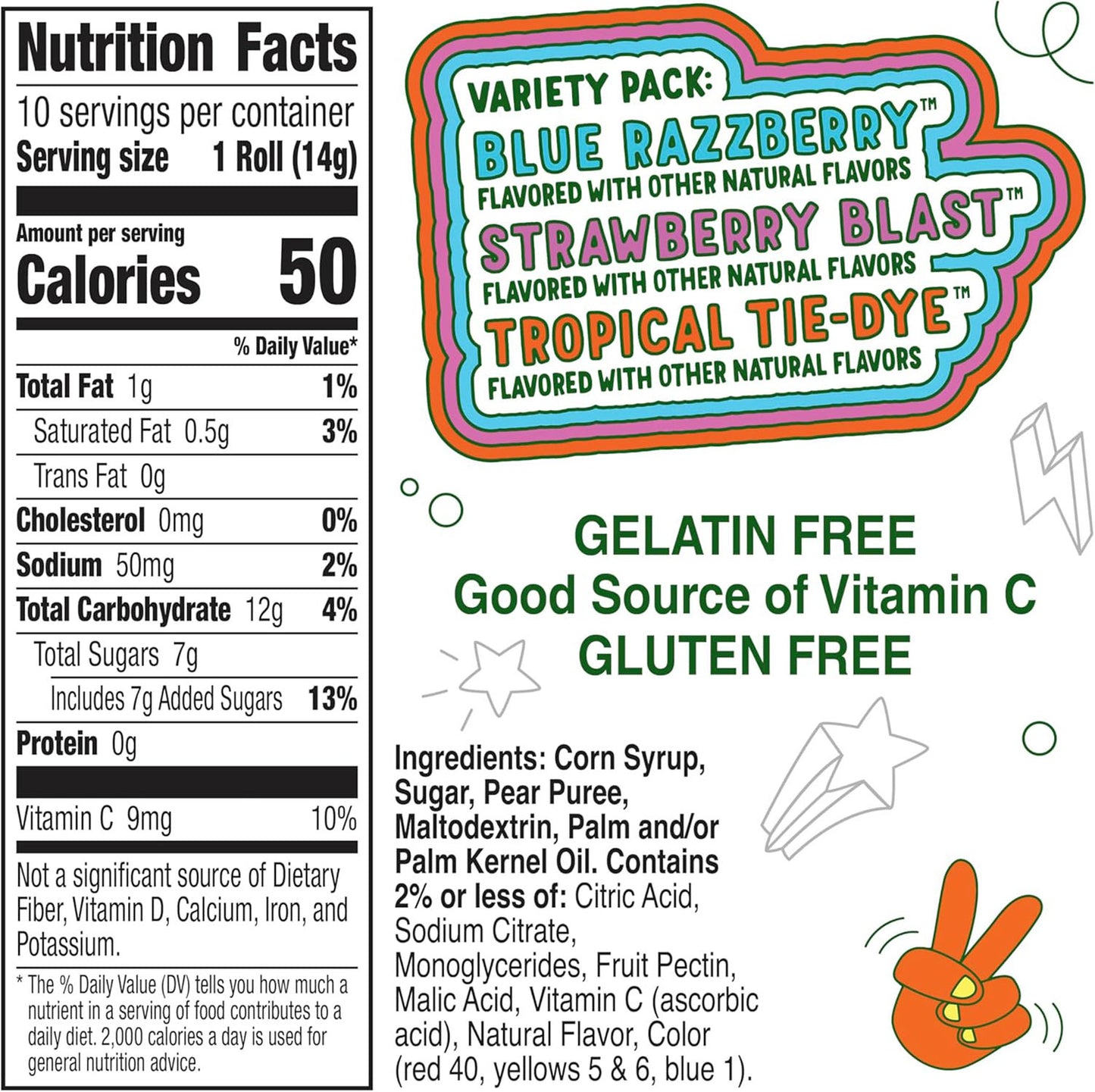 Fruit Rollup Variety Pack 141g