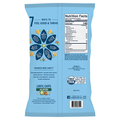 Simply7 Chips Lentil Jalapeno 103g (2 Packs)