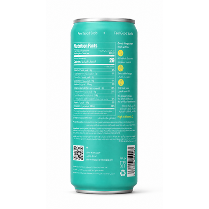 HALAPOP Probiotic Soda Ginger Lemon 250ml
