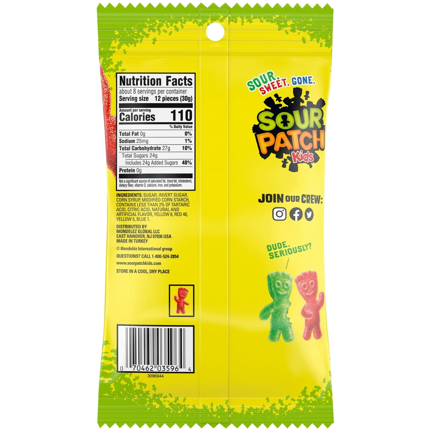 Sour Patch Kids Soft & Chewy Candy - 8 Oz
