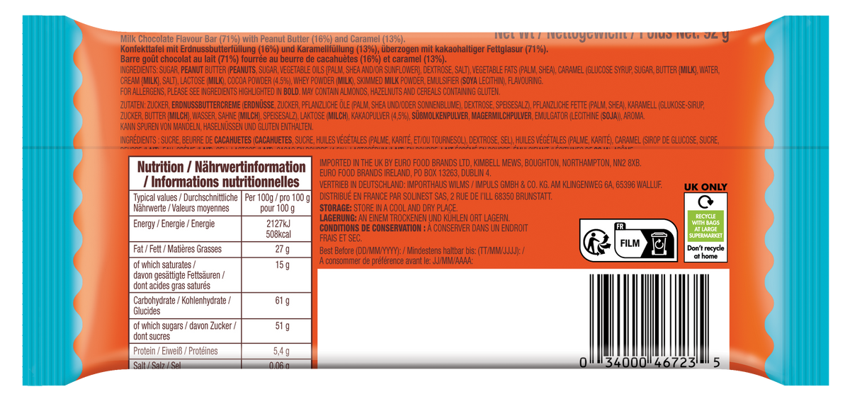 Reese Peanut Butter Carmel Large 92g