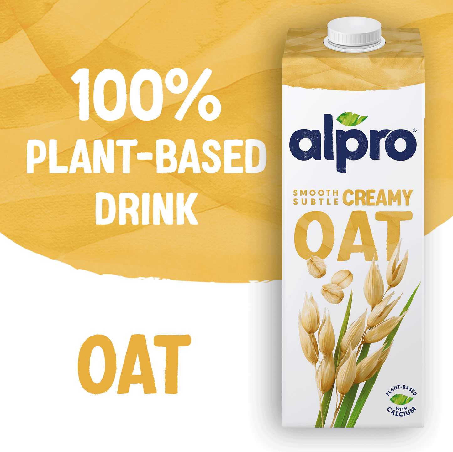 Alpro Oat Drink 1L, 100% Plant Based And Dairy Free, Suitable For Vegans, Naturally Free From Lactose, Rich In Nutrients