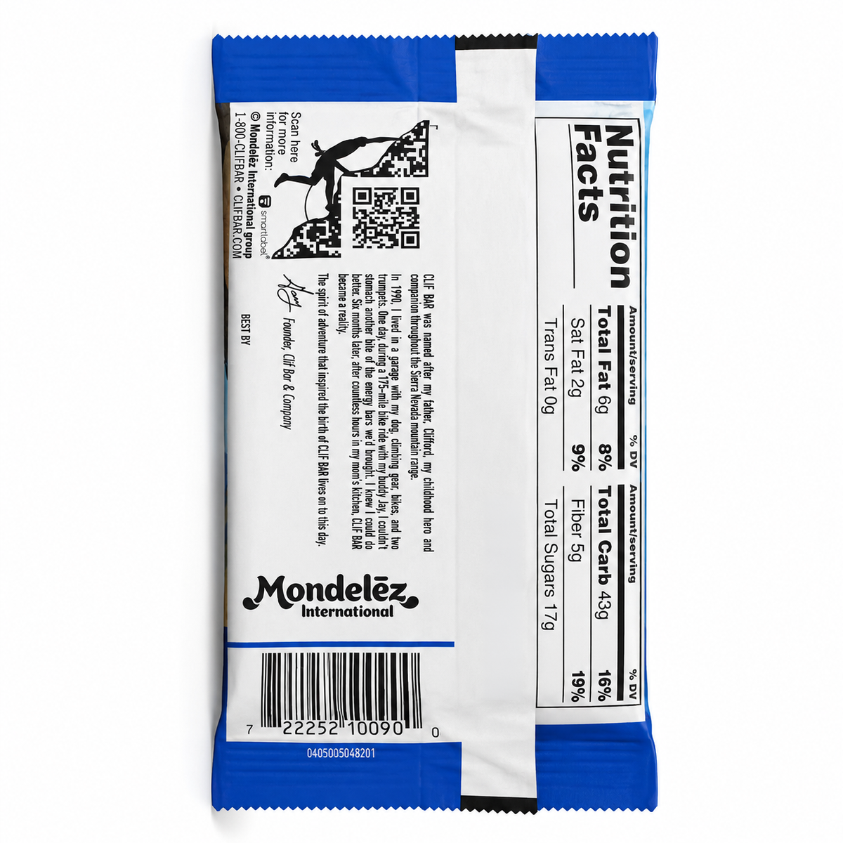 Clif Bar Chocolate Chips Bars 2.4Z