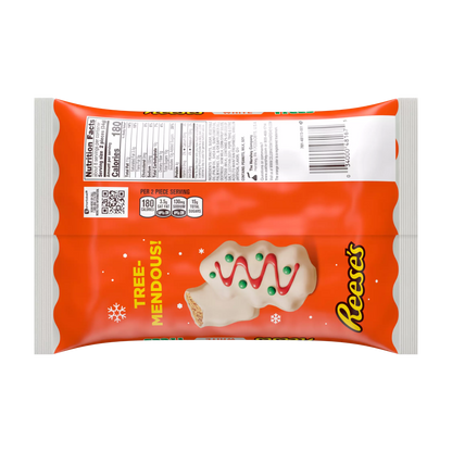 Reese's White Creme Peanut Butter Snack Size Christmas Trees 9.6Oz