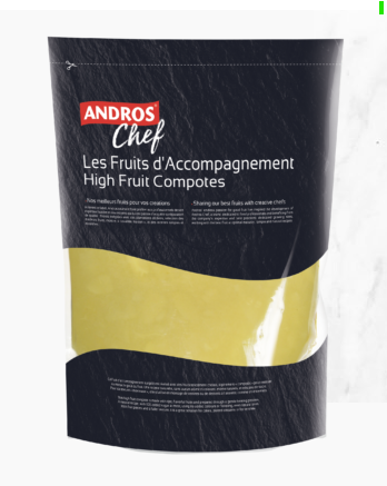 Andros Chef Frozen Pear High Fruit Compote 1Kg