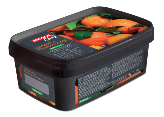 Andros Chef Frozen Mandarin Orange Puree 1kg Tub