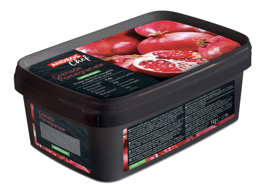 Andros Chef Frozen Pomegranate Puree 1kg Tub