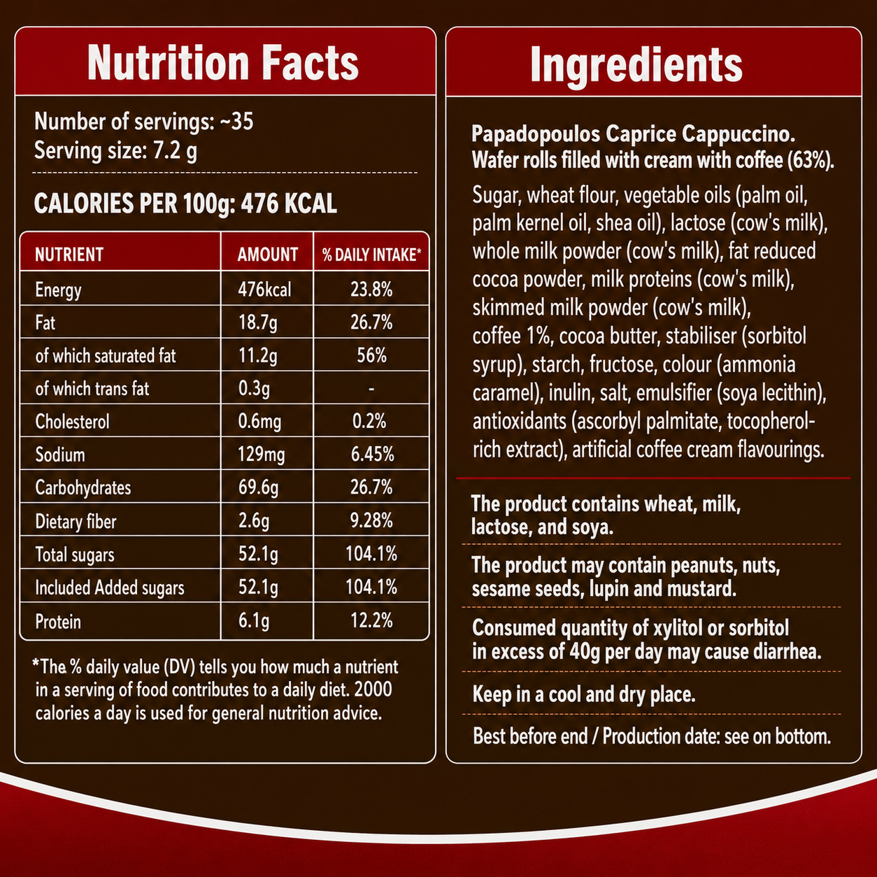Caprice Cappuccino 250g