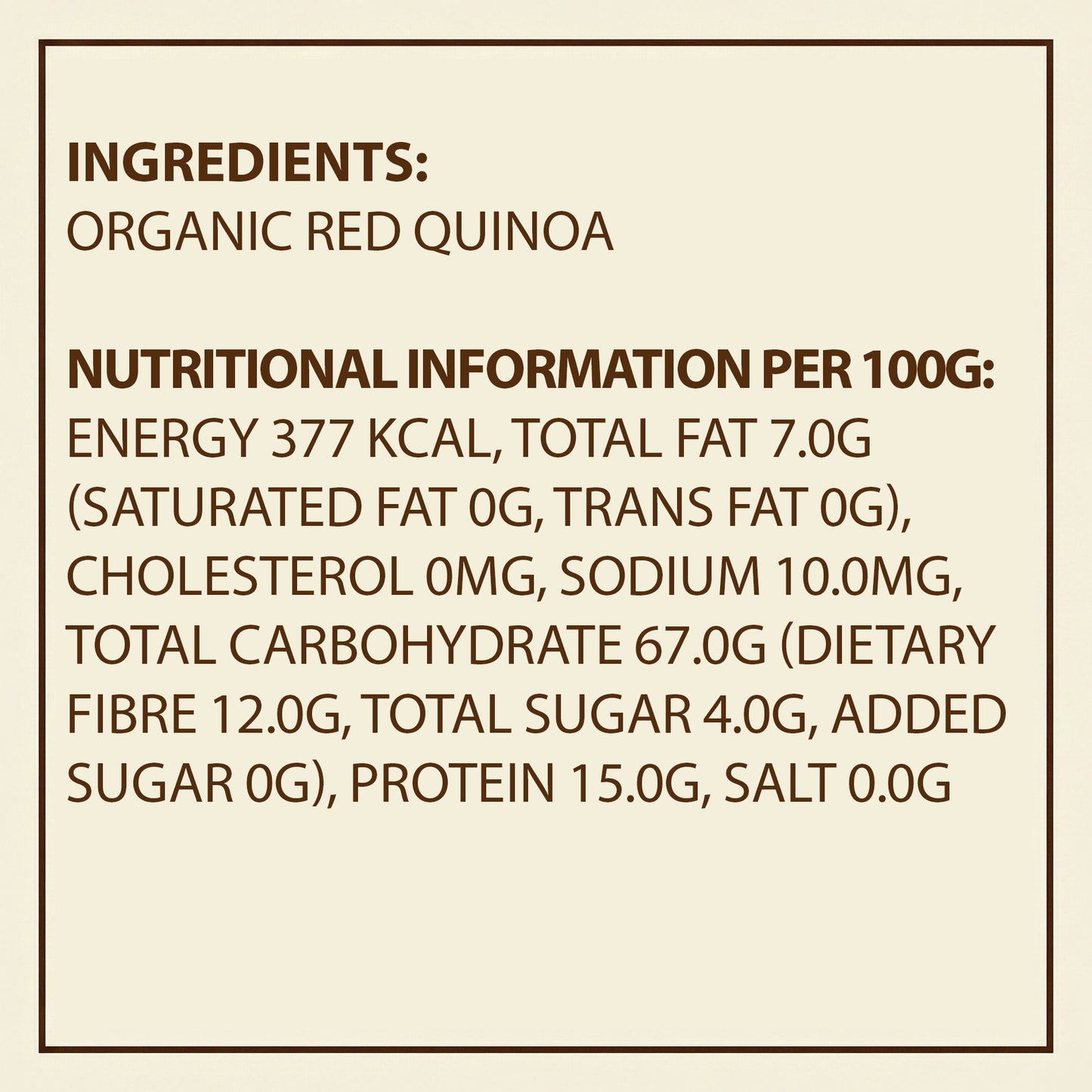 Earth's Finest Organic Red Quinoa 340g