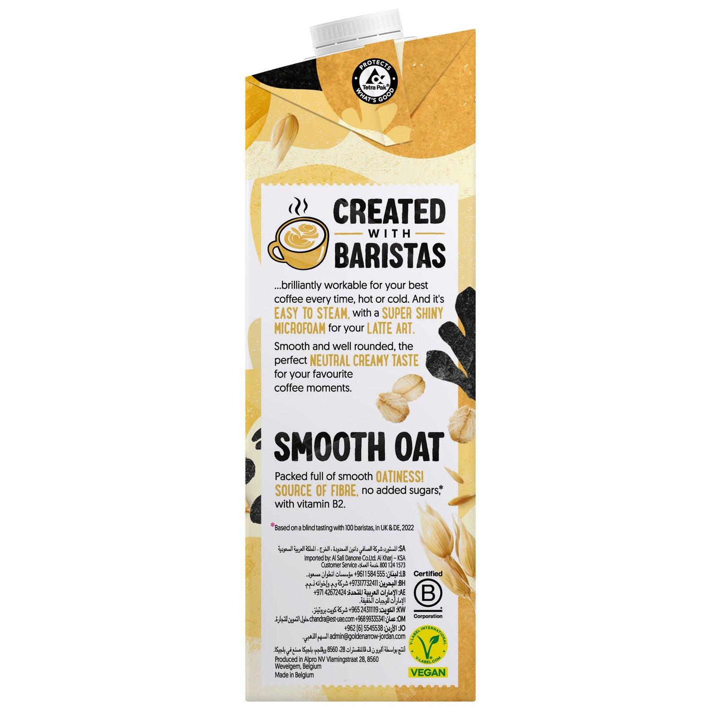 Alpro Barista Oat Drink 1L, New Recipe,Voted Best in Coffee, 100% Plant Based And Dairy Free, Suitable For Vegans, Naturally Free From Lactose, Rich In Nutrients