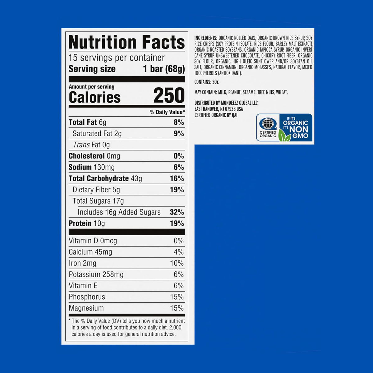 Clif Bar Chocolate Chips Bars 2.4Z