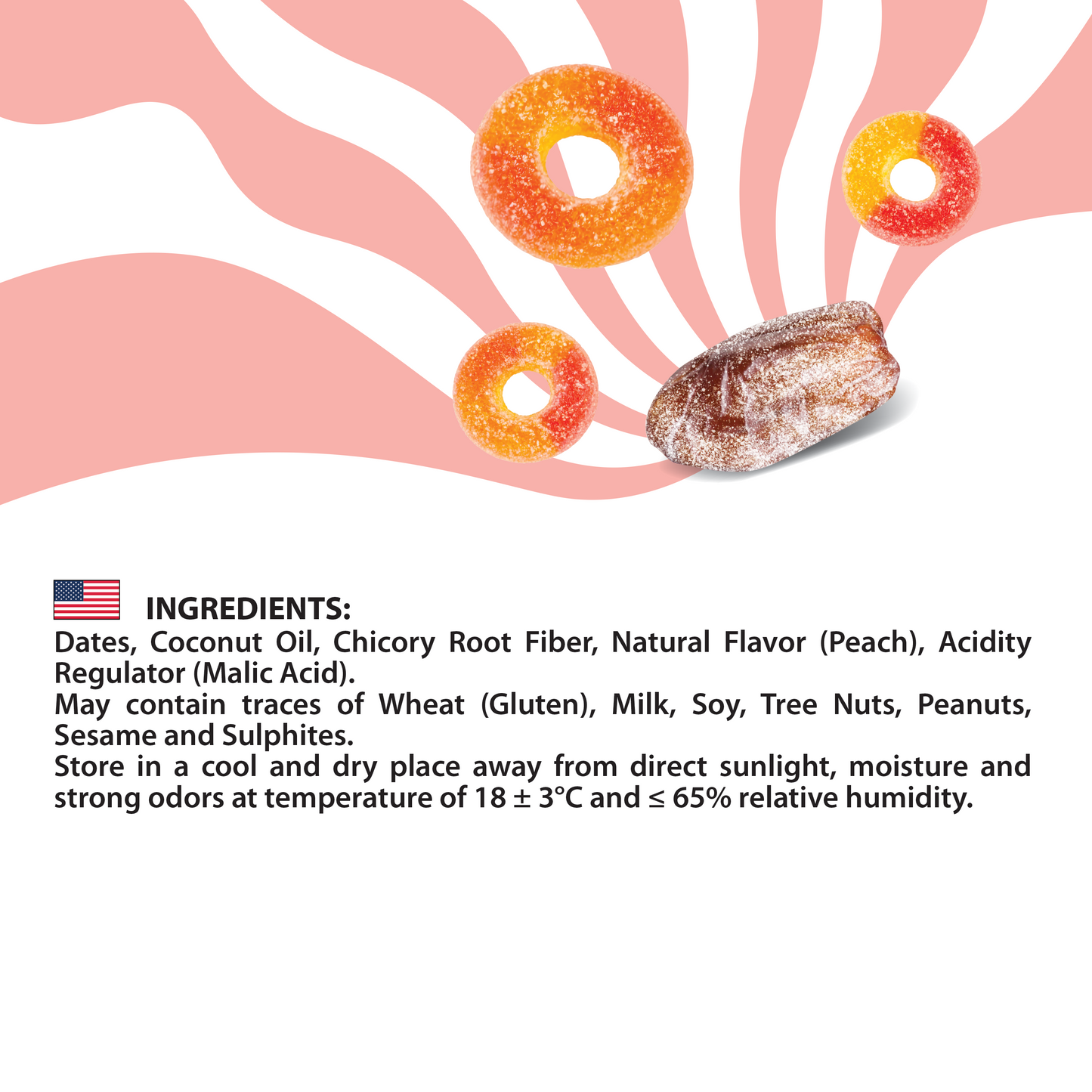 Wyld Dates Peach Pouch 80g