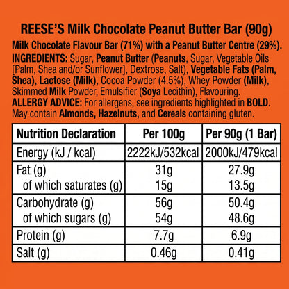 Reese's Milk Chocolate Block 90g