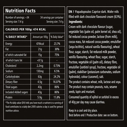 Caprice Dark 115g