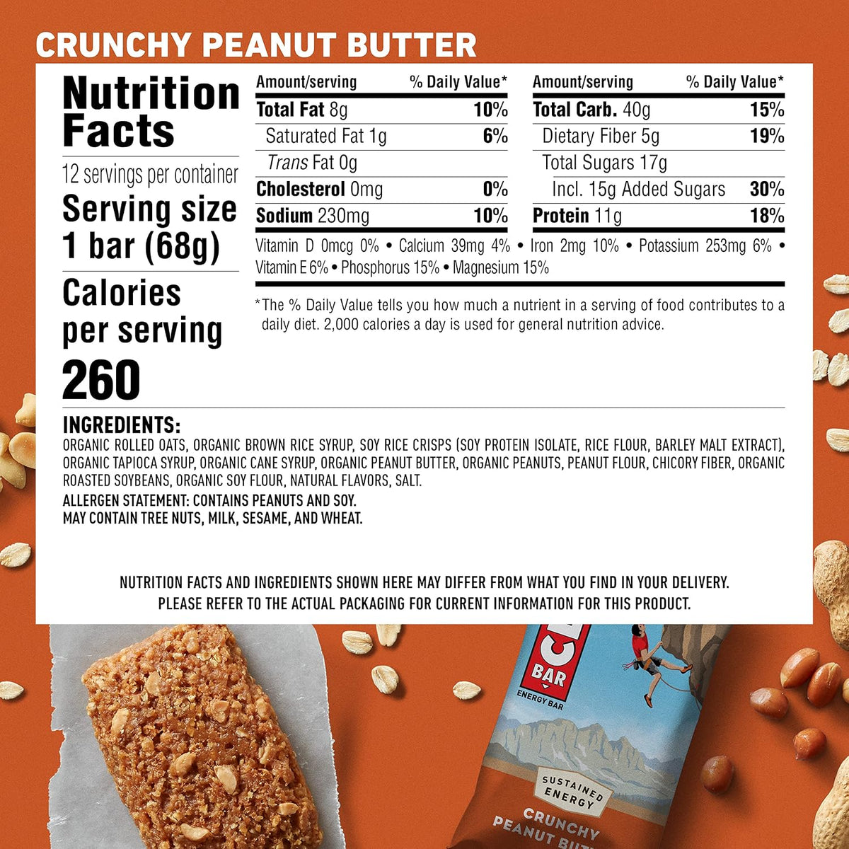Clif Bar Crunchy Peanut Butter 2.4Z