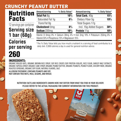 Clif Bar Crunchy Peanut Butter 2.4Z