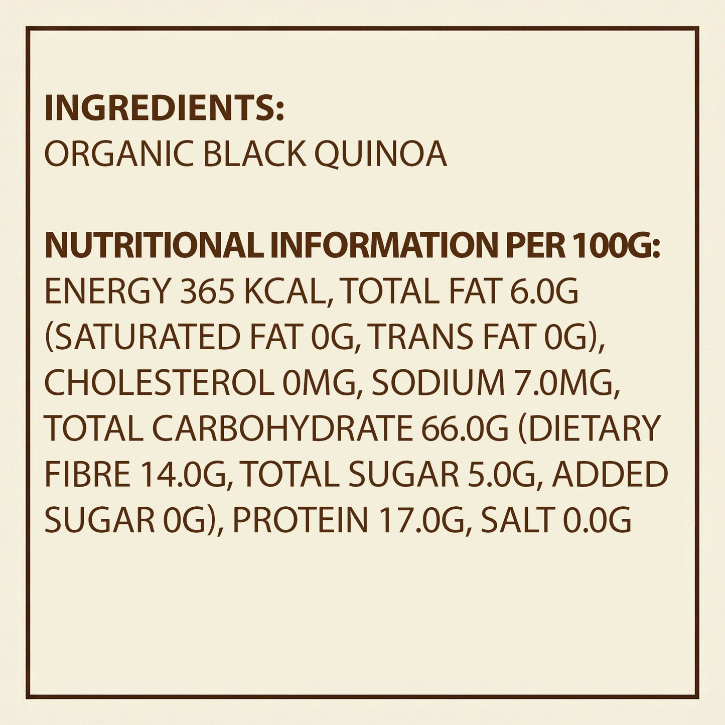 Earth's Finest Organic Black Quinoa 340g