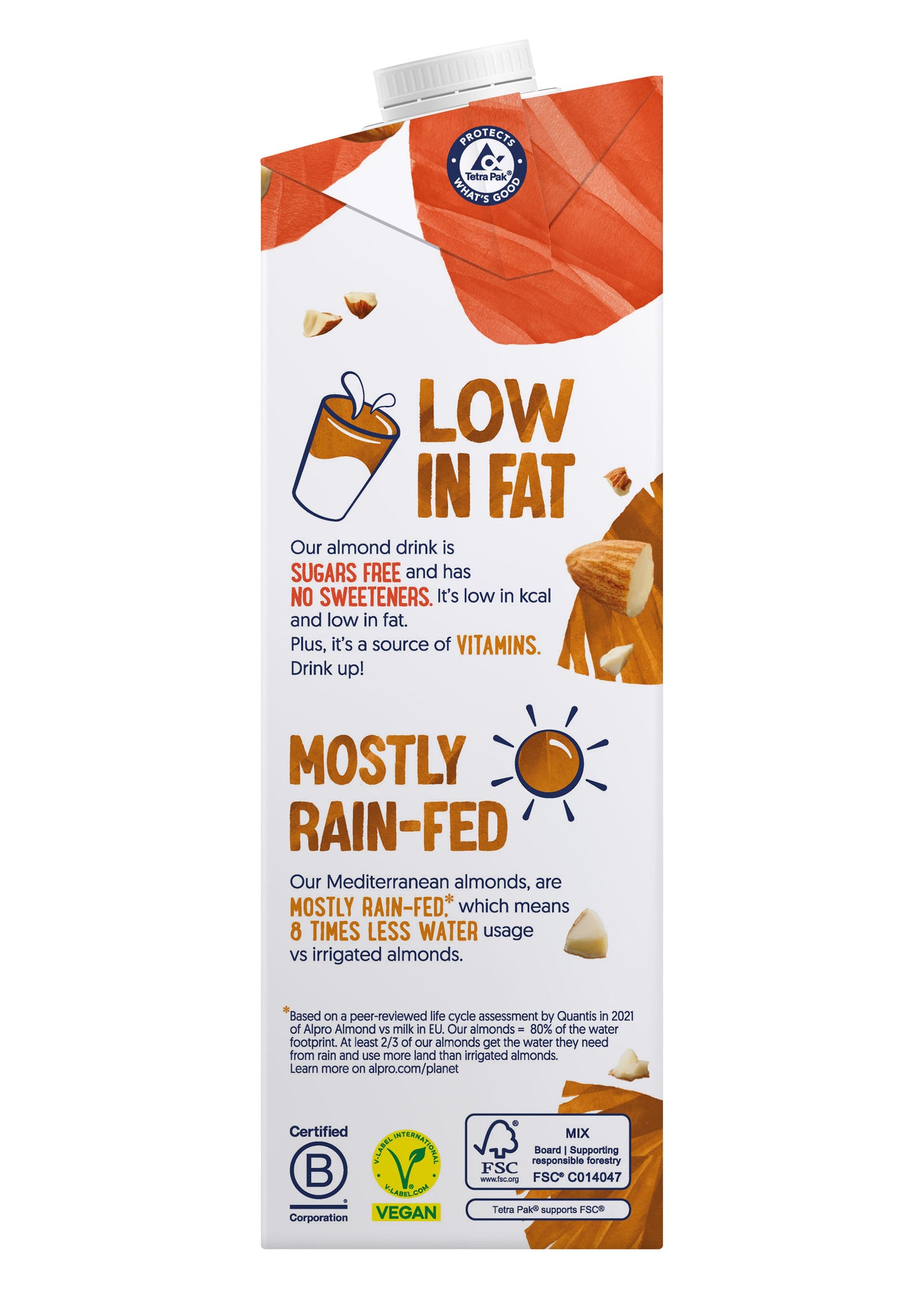 Alpro Drink Almond Unsweetened Dual Pack (1l x 2), 100% Plant Based And Dairy Free, Suitable For Vegans, Naturally Free From Lactose, Rich In Nutrients