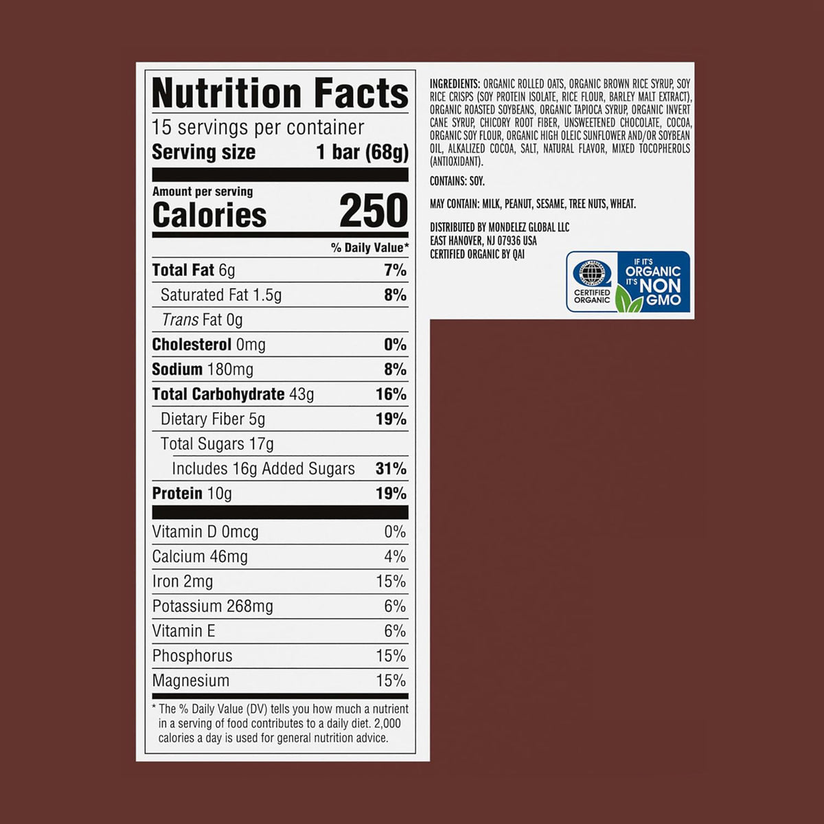 Clif Bar Chocolate brownie 2.4Z