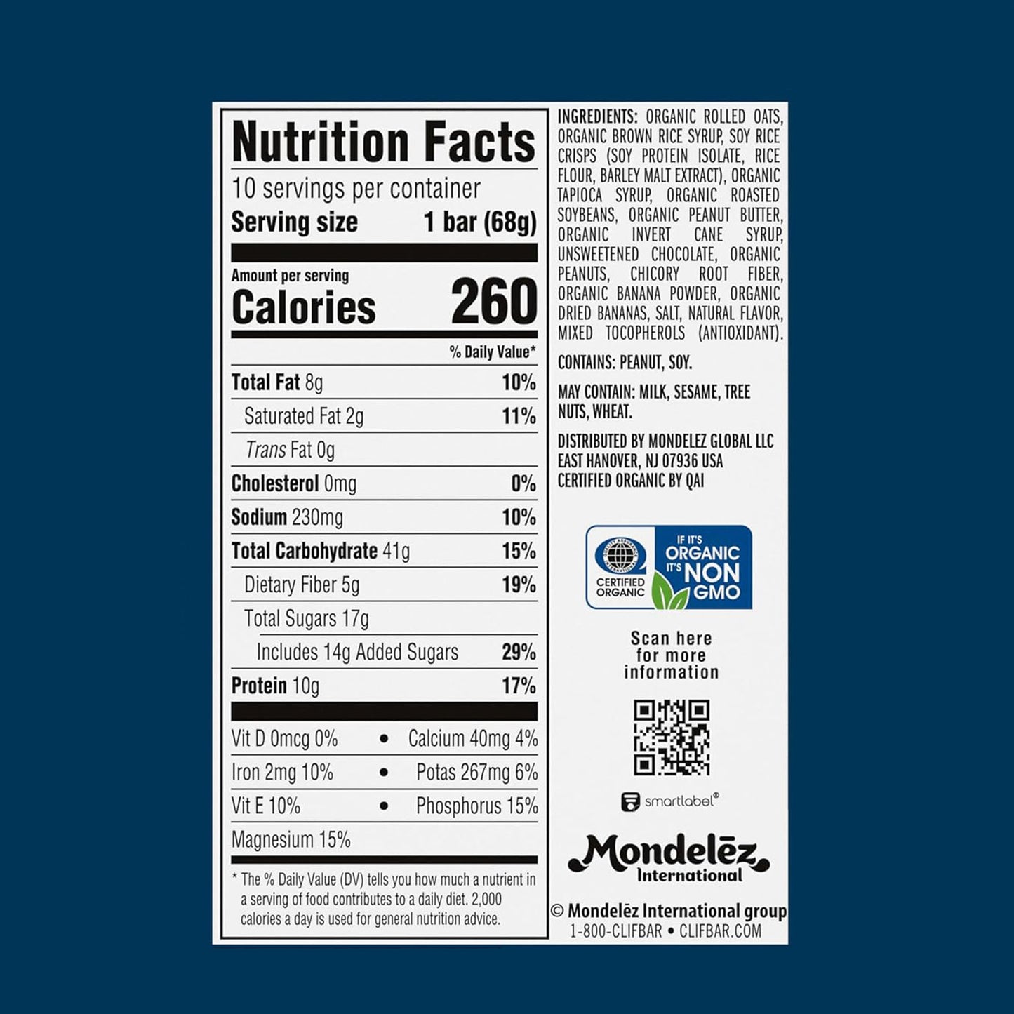 Clif Bar Peanut Butter Banana with Dark Chocolate 2.4Z