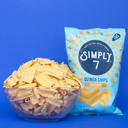 Simply7 Chips Quinoa Cheddar 79g (2 Packs)