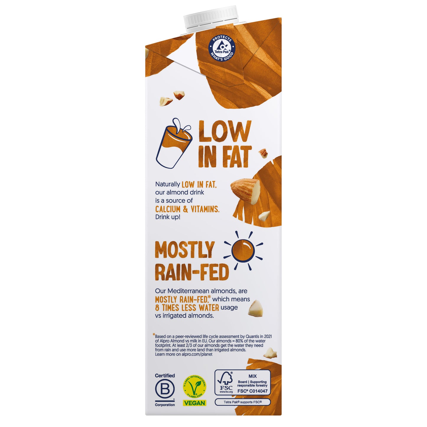 Alpro Almond Drink, 1L, 100% Plant Based And Dairy Free, Suitable For Vegans, Naturally Free From Lactose, Rich In Nutrients