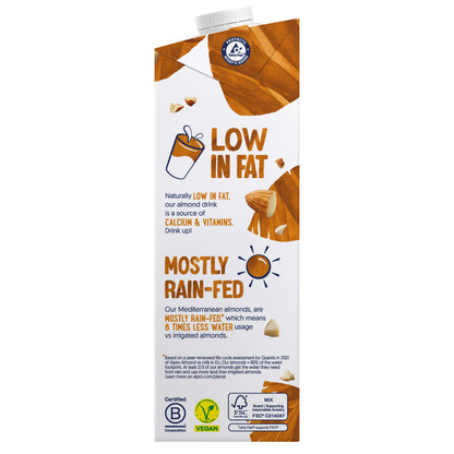 Alpro Almond Drink, 1L, 100% Plant Based And Dairy Free, Suitable For Vegans, Naturally Free From Lactose, Rich In Nutrients