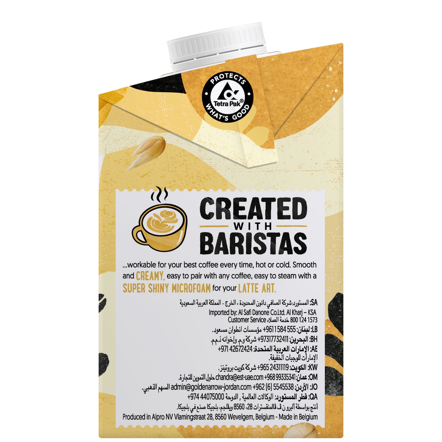 Alpro Barista Oat Drink 500ml, 100% Plant Based And Dairy Free, Suitable For Vegans, Naturally Free From Lactose, Rich In Nutrients