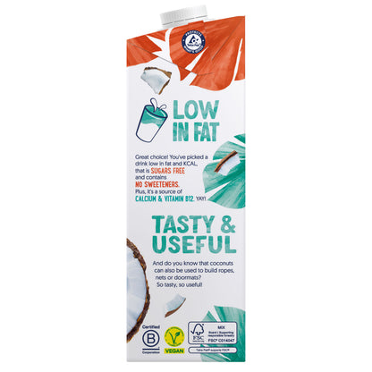 Alpro Coconut Unsweetened Drink 1L, 100% Plant Based And Dairy Free, Suitable For Vegans, Naturally Free From Lactose, Rich In Nutrients