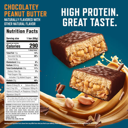 Clif Bar CLIF BUILDERS Chocolate Peanut Butter Plant Based Protein Bars