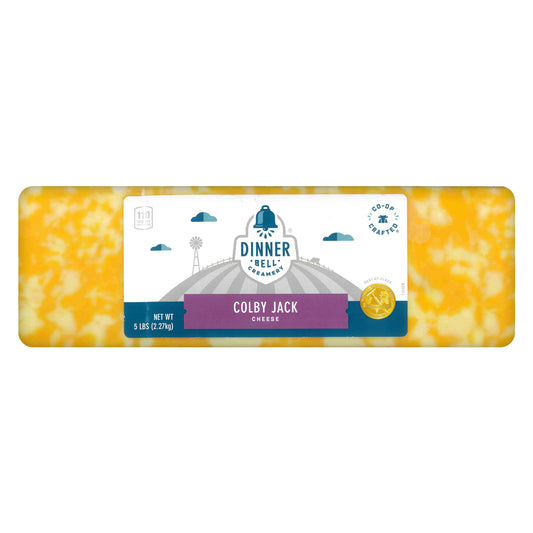 Dinner Bell Creamery Colby Jack Cheese Block 2.27Kg