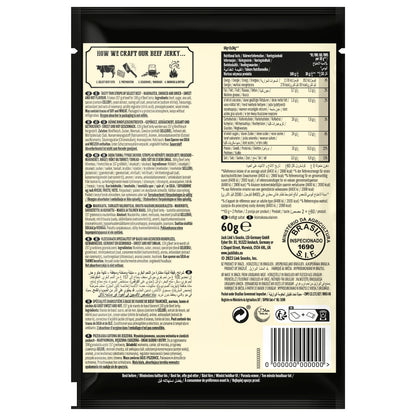 Jack Link’s, Mr.beast Beef Jerky Sweet & Hot- High Protein Meat Snack -Dried Halal Beef- 1X60Gr