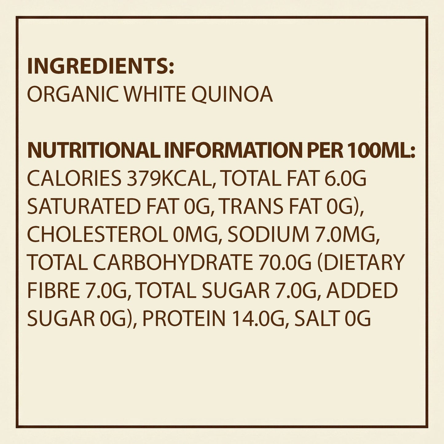 Earth's Finest Organic White Quinoa 340g