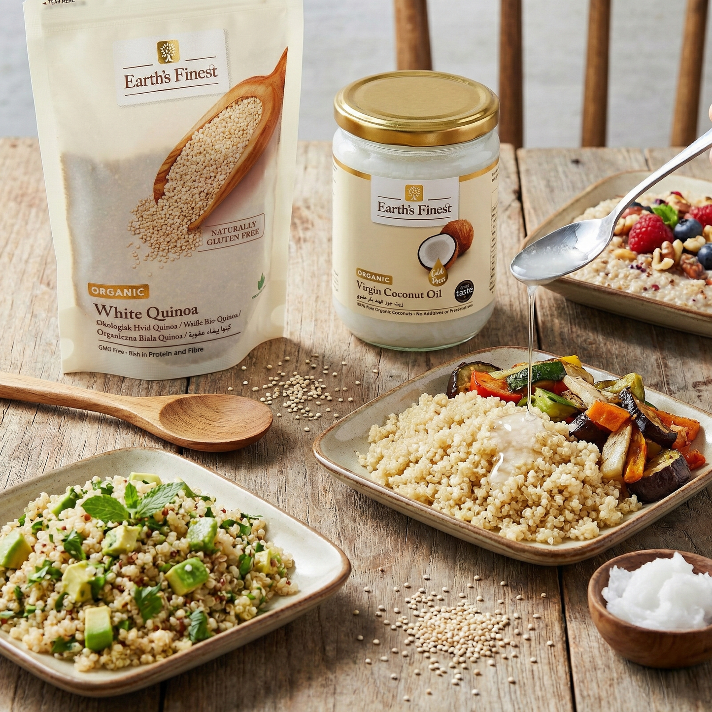 Earth's Finest Organic White Quinoa 340g