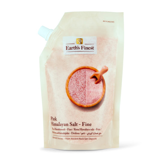 Earth's Finest Pink Himalayan Salt - Fine 500g