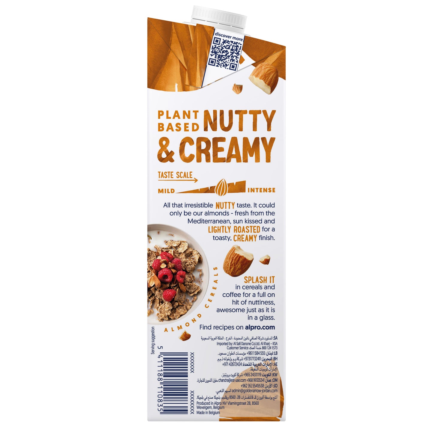 Alpro Almond Drink, 1L, 100% Plant Based And Dairy Free, Suitable For Vegans, Naturally Free From Lactose, Rich In Nutrients