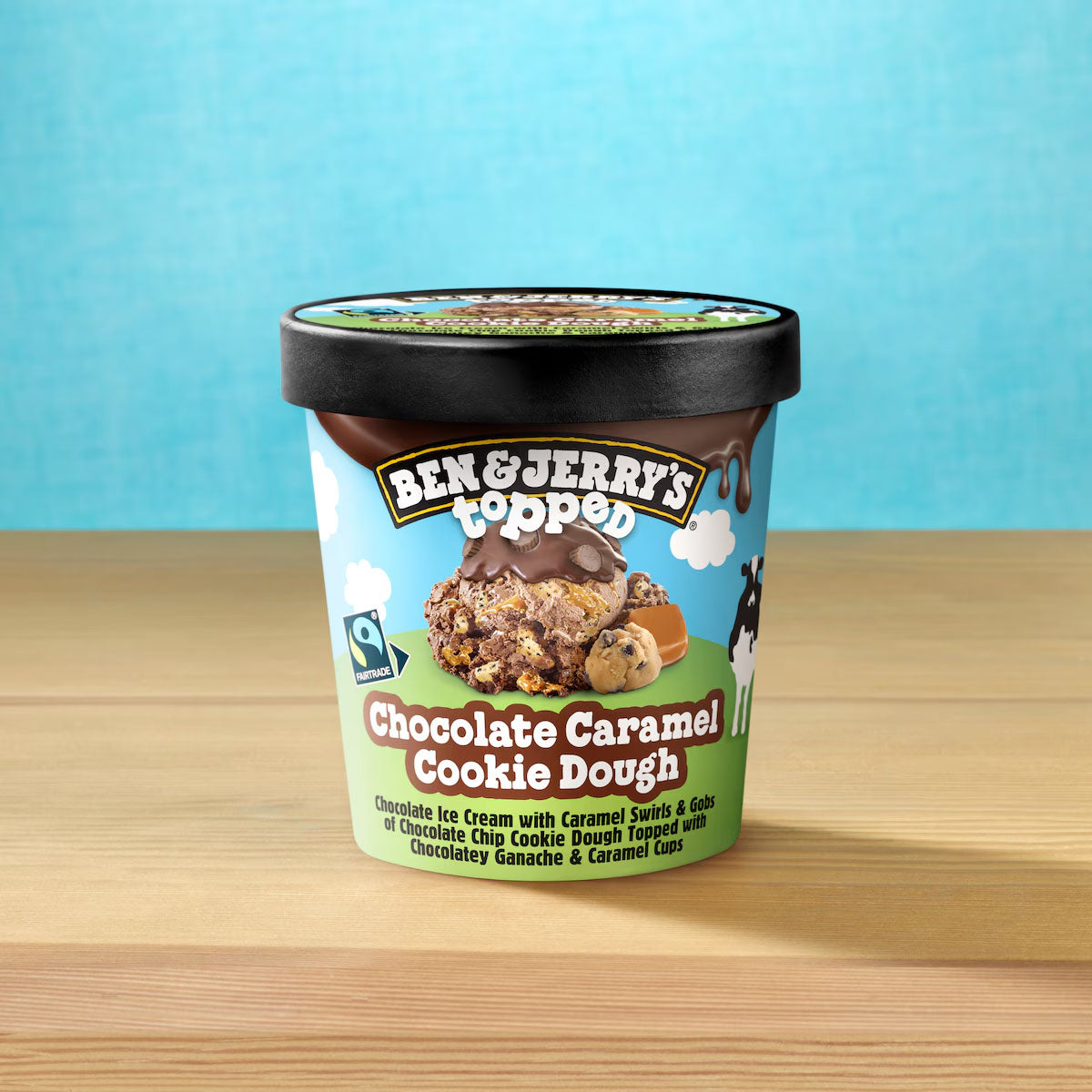 Ben & Jerry's Topped Chocolate Caramel Cookie Dough 450ml