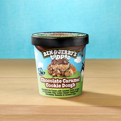 Ben & Jerry's Topped Chocolate Caramel Cookie Dough 450ml