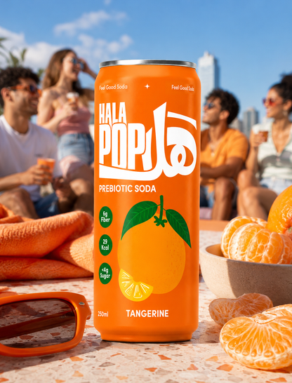 HALAPOP Probiotic Soda Tangerine 250ml