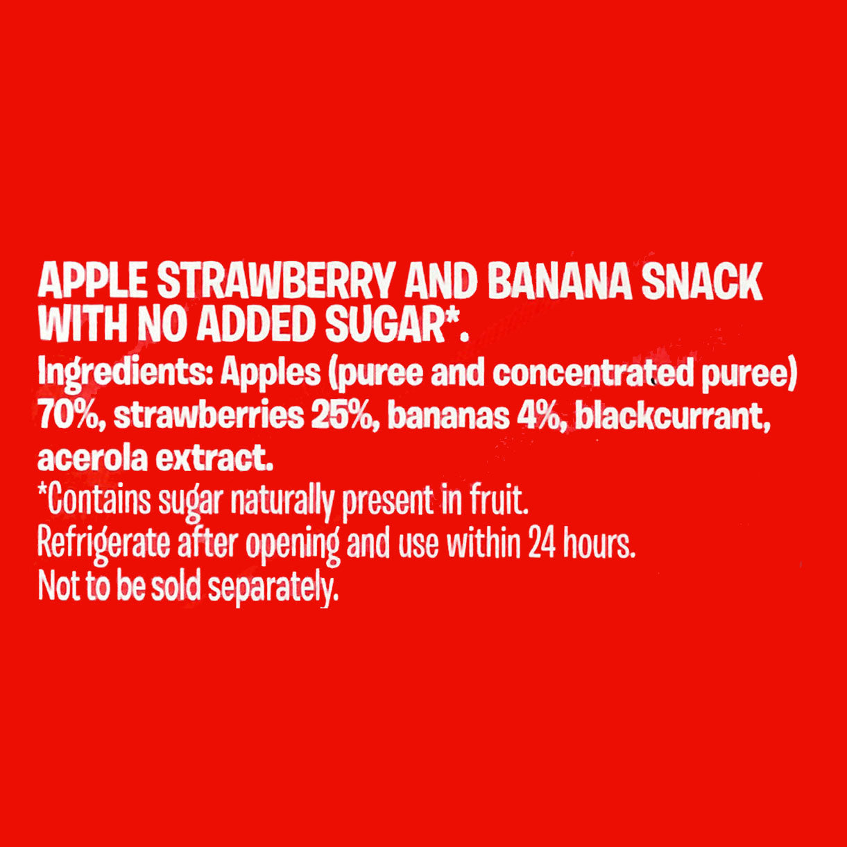 Fruit Me Up Apple Strawberry (4x90gm)