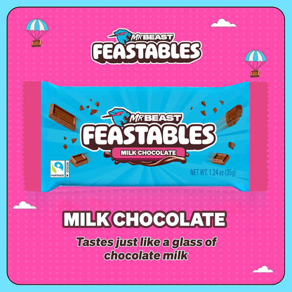 Mr Beast Feastables Milk Chocolate Bar 35gm, Made with Grass-Fed Milk Chocolate and Organic Cocoa