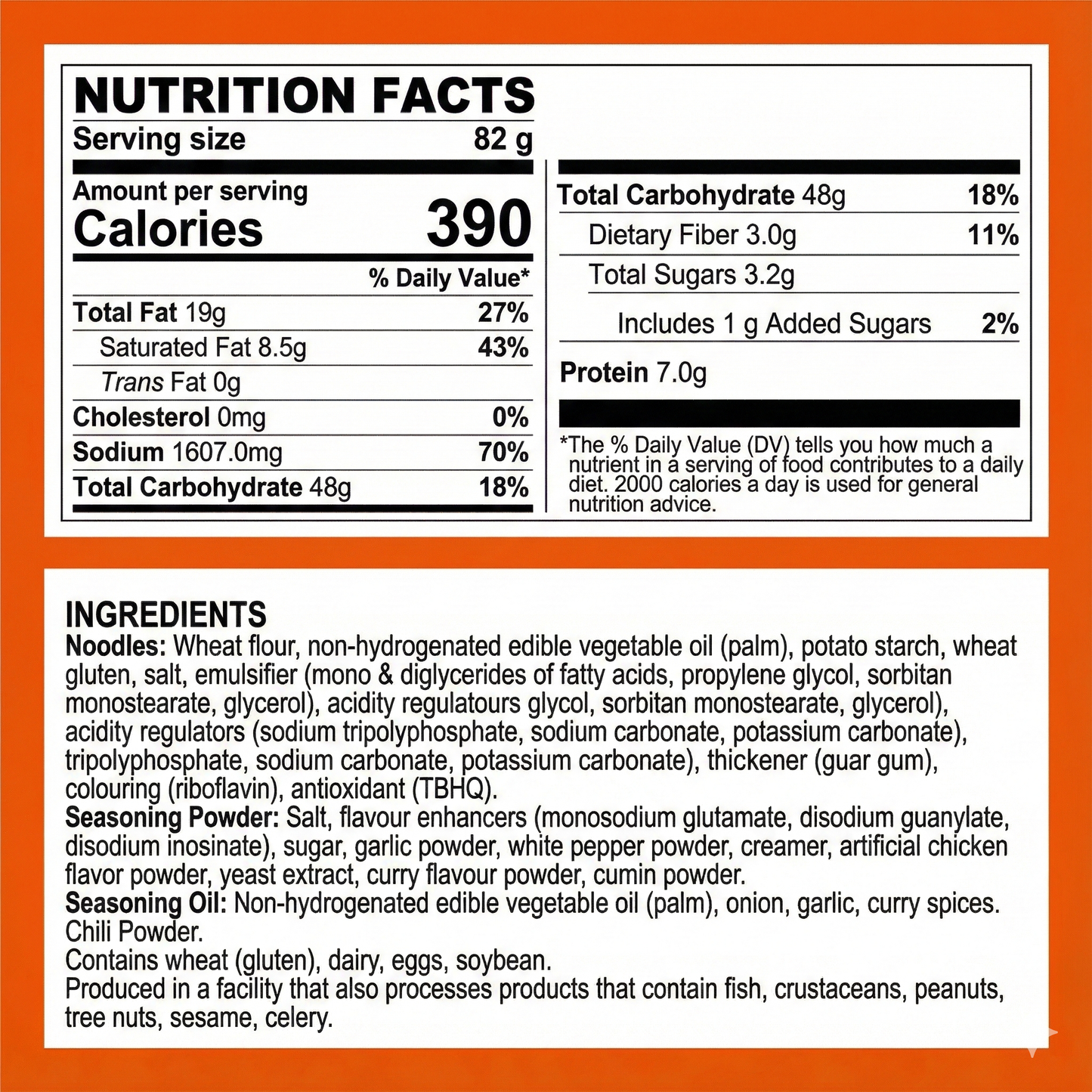 Indomie Instant Noodles, Jumbo Cup Gout Curry Flavour with Seasoning Powder and Sauce  -82g