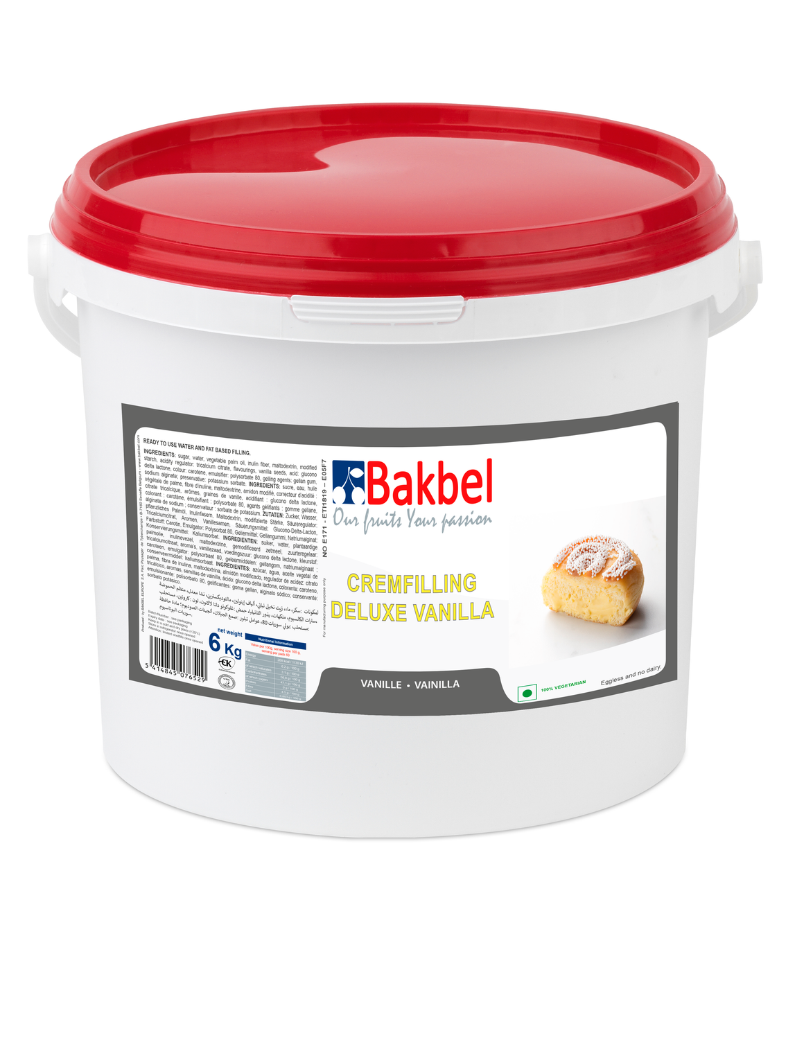 Bakbel Cremfilling Deluxe Vanilla 6Kg