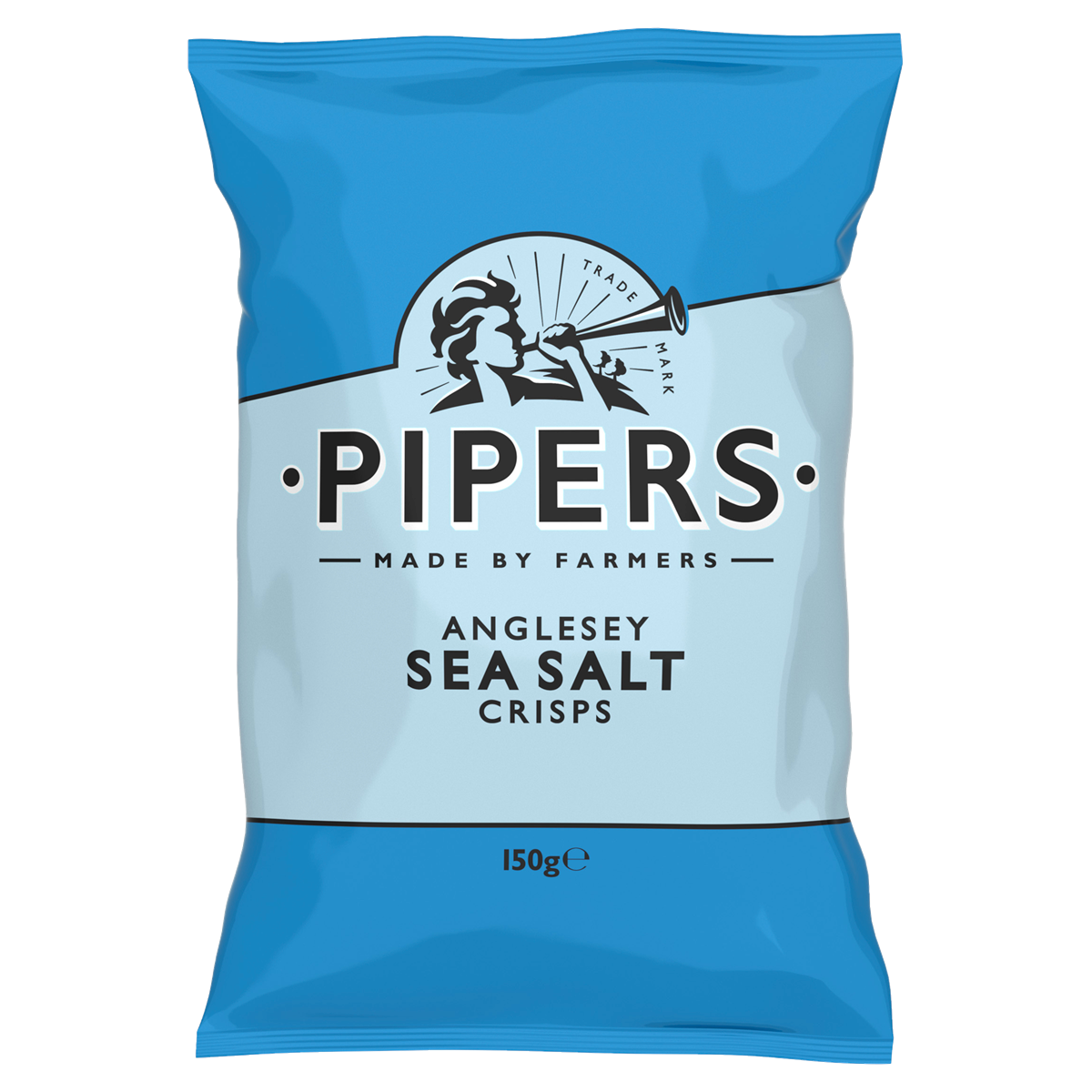 Pipers Kettle Cooked Anglesey Sea Salt Crisps 150gm