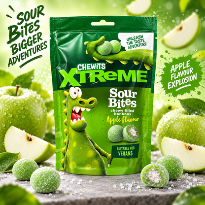 Chewits Xtreme Sour Apple Bites 115g